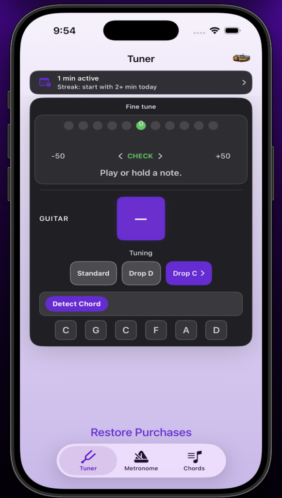 Drop C Tuning - True Lock Tuner