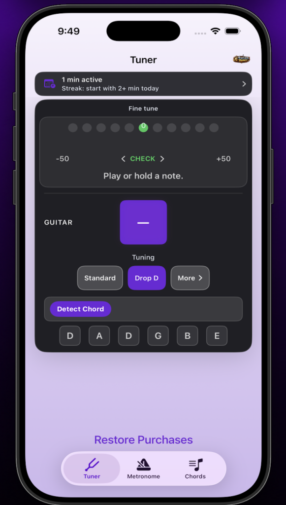 Drop D Tuning True Lock Tuner