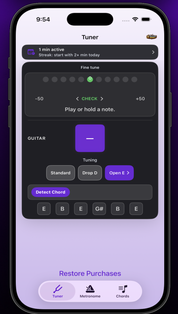 Open E Tuning - True Lock Tuner