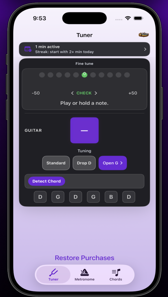 Open G Tuning - True Lock Tuner